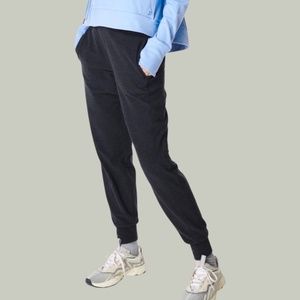 Sweaty Betty Gary Luxe Charcoal Grey Fleece Sweatpants